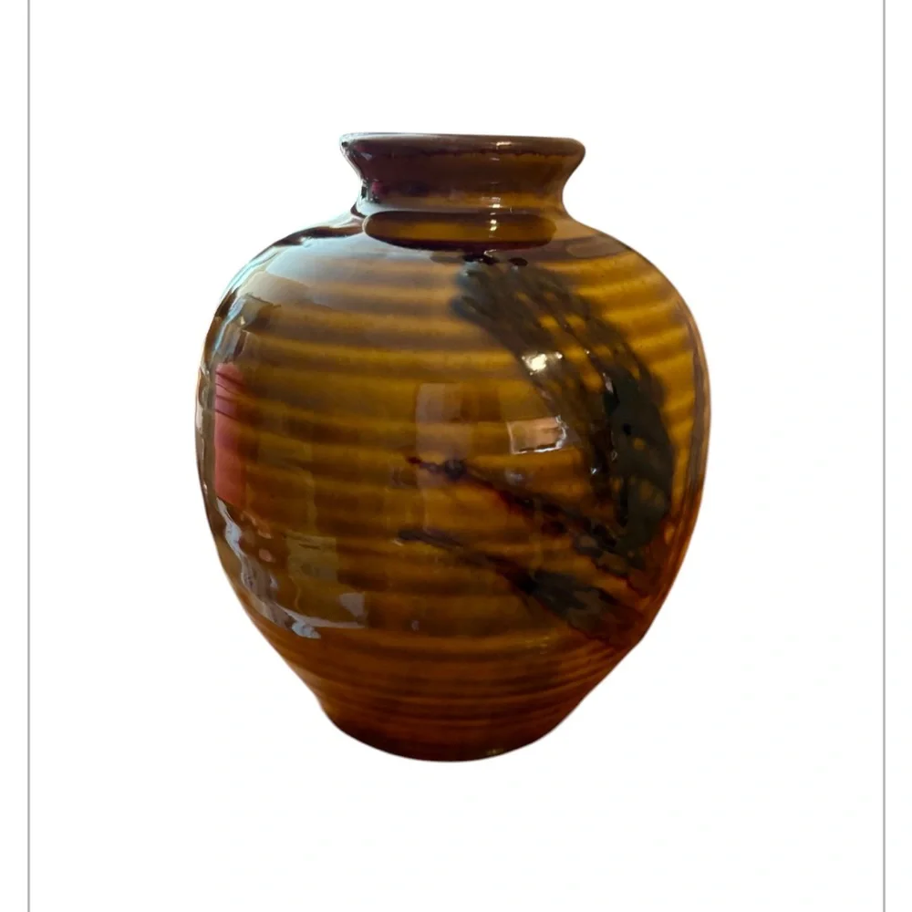 *3 for $30* VINTAGE STONEWARE VASE, Pottery. Made in Japan. - Picture 5 of 7